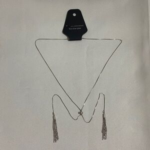 30" BELK Silverworks Fine Silver Plate Necklace w Tassels